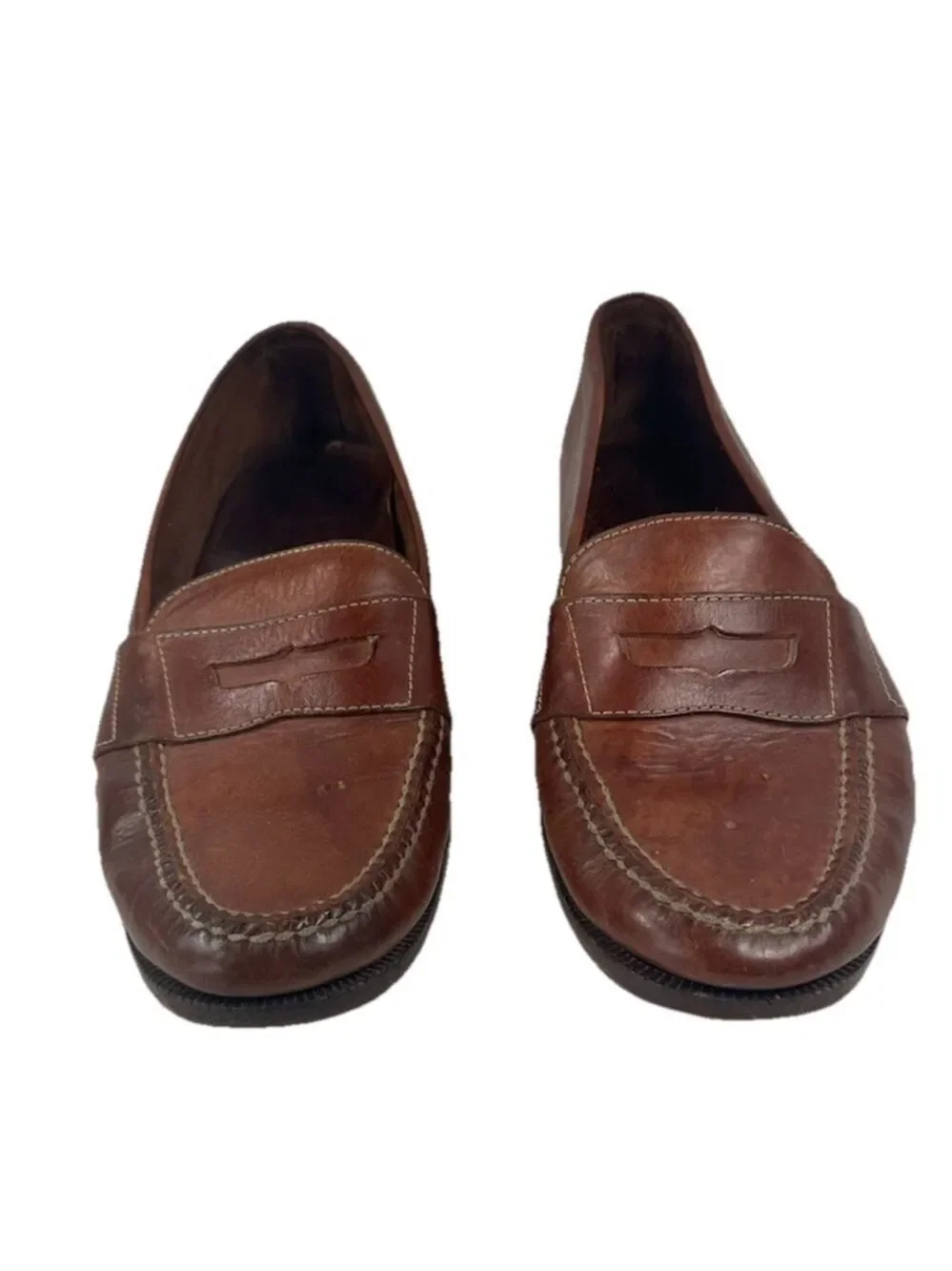 Vintage 90s Cole Haan Country Penny Loafers Moc Toe Brown-Style F1456 11 M Shoe